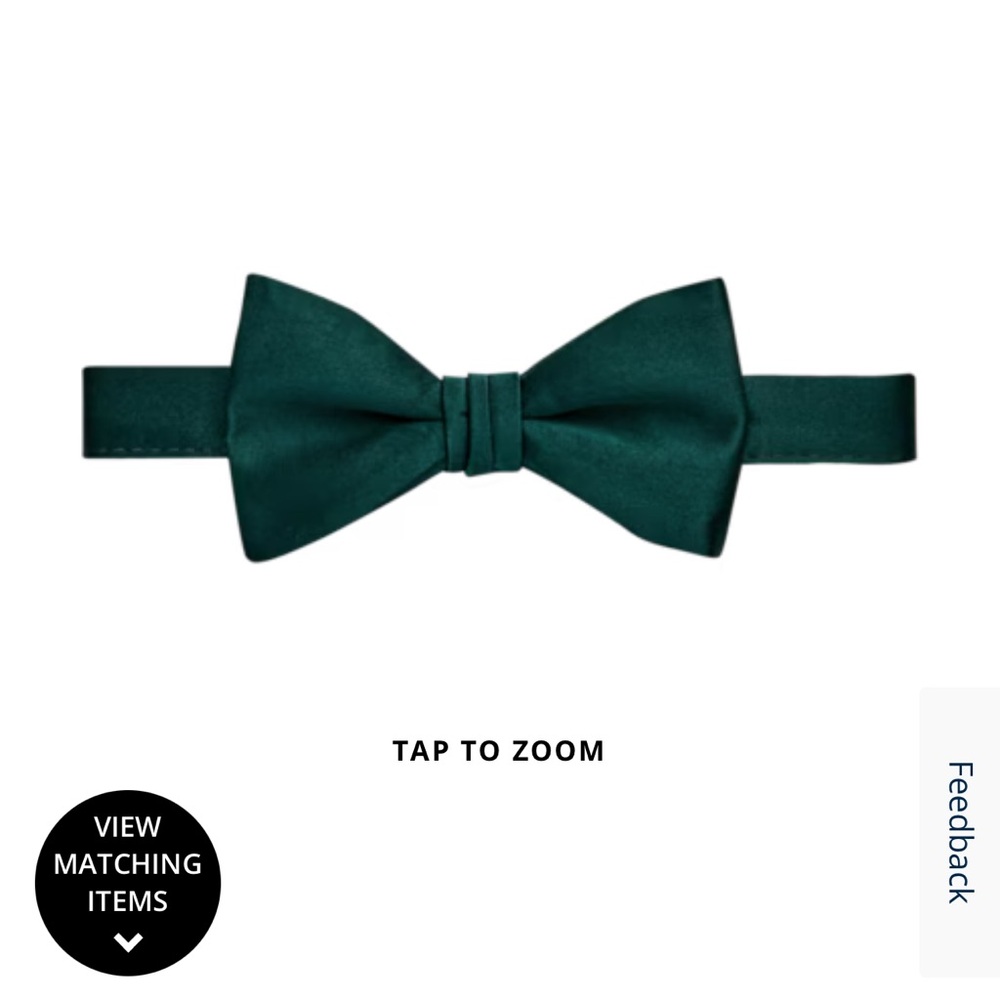 Elegant Green Silk Bow Tie